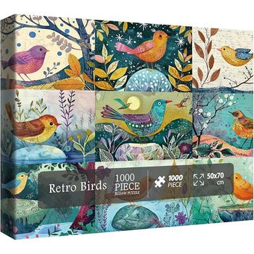 Puzzle uccelli retrò puzzle 1000 pezzi